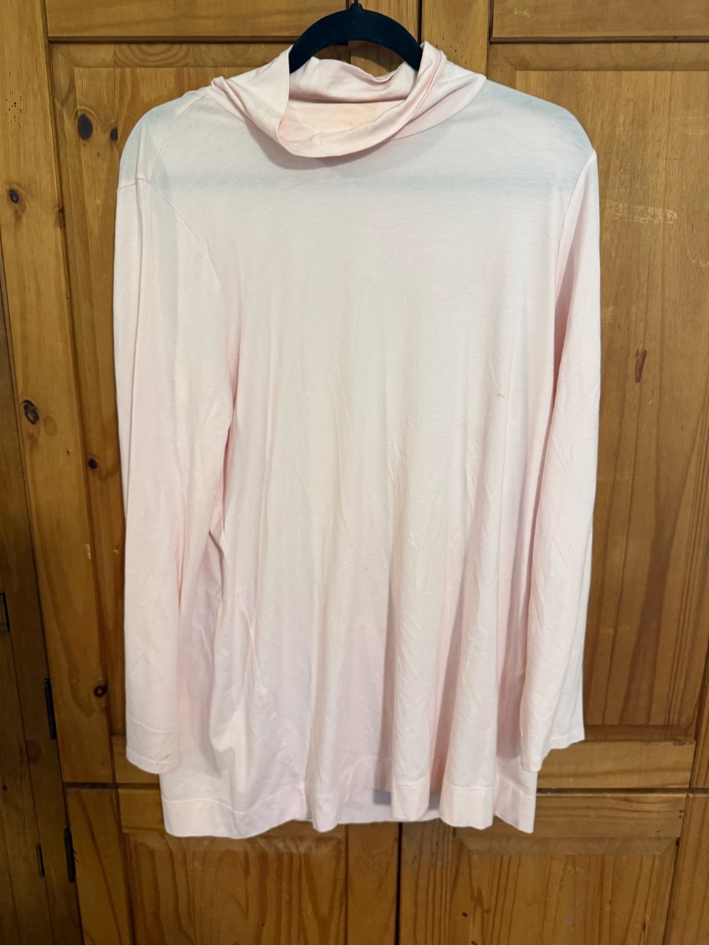 J. Jill Pale Pink Long Sleeve Cowl Neck Top
